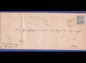Deutsches Reich 20 Pfennige Mi.-Nr. 34 auf Brief aus NIENBURG A. D. WESER