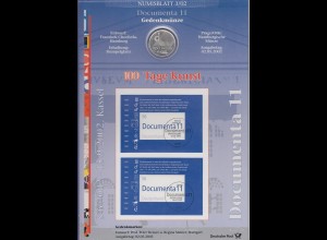 Bundesrepublik Numisblatt 3/2002 Documenta 11 mit 10-Euro-Silbermünze 