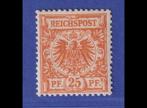 Dt. Reich Krone/Adler 25 Pfg Mi.-Nr. 49 a ungebraucht * gepr. ZENKER BPP