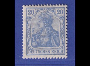 Dt. Reich Germania Friedensdruck 20 Pfg Mi.-Nr. 87 I d ungebraucht * gepr. BPP