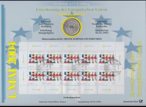 Bundesrepublik Numisblatt 2/2004 EU-Erweiterung mit 10-Euro-Silbermünze 
