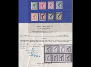 Dt. Reich 1926 Flugpostmarken Adler Mi.-Nr. 378-384 Satz 8 Werte kpl. ** 