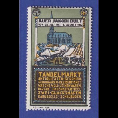 München 1912 Reklamemarke Auer Dult - Jakobi-Dult