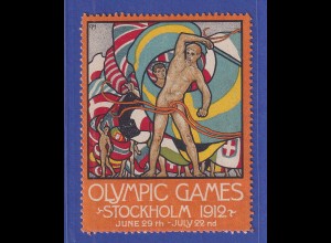Schweden 1912 Reklamemarke Olympische Spiele in Stockholm