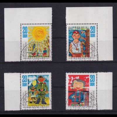 DDR 1974 Zeichnungen Einzelmarken aus KLB Mi.-Nr. 1991-1994 O FÜRSTENWALDE