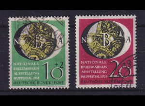 Bundesrepublik 1951 Briefmarkenausstellung Wuppertal Mi.-Nr. 141-142 gestempelt