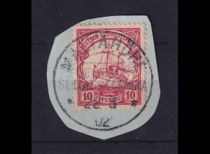 Deutsch-Südwestafrika 1902 Stempel MALTAHÖHE auf Mi.-Nr. 13 auf Briefstück