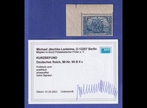 Deutsches Reich 2 Mark Kriegsdruck Mi.-Nr. 95 B II c ** KB JÄSCHKE BPP