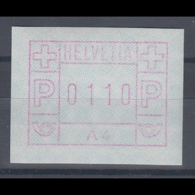Schweiz 1976, 1. FRAMA-ATM Ausgabe A4 **, Wert 0110
