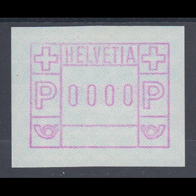 Schweiz 1978 FRAMA-ATM ohne Aut.-Nr. Mi.-Nr. 2 0000-Druck **