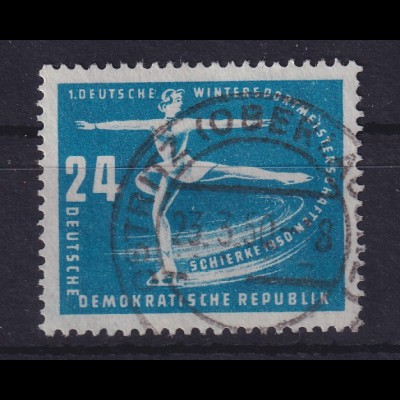 DDR 1950 Sportmeisterschaft Plattenfehler Mi.-Nr. 247 I O OSTRITZ (OBERLAUSITZ)