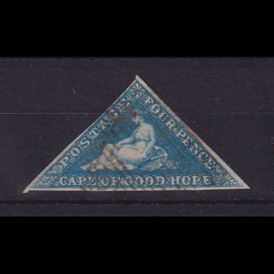 Südafrika Kap der Guten Hoffnung Kap-Dreieck 4 P blau Mi.-Nr. 2 I y O