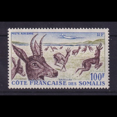Französische Somaliküste 1958 Bohor-Riedbock Mi.-Nr. 317 postfrisch **