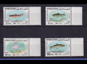 Irak 1969 Fische Mi.-Nr. 548-551 Randstücke postfrisch **