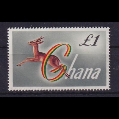 Ghana Springbock 1 Pfund Mi.-Nr. 97 ** / MNH
