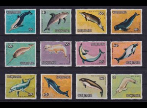 Cook Islands 1984 Wale Mi.-Nr. 958-69 Satz 12 Werte kpl. ** / MNH