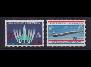 Vanuatu / Neue Hebriden 1968 Concorde Mi.-Nr. 273-74 Satz kpl. ** / MNH