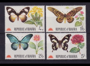 Biafra 1968 Schmetterlinge Mi.-Nr. 27-30 postfrisch **