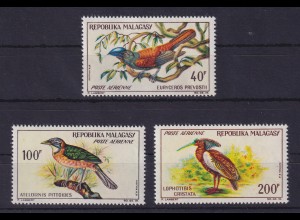 Madagaskar 1963 Einheimische Vögel Mi.-Nr. 499-501 postfrisch **