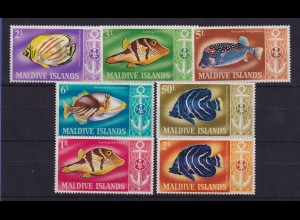 Malediven 1967 Tropische Fische Mi.-Nr. 217-223 postfrisch **