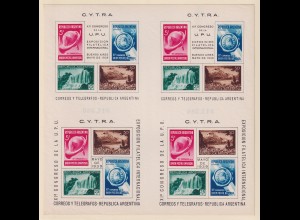 Argentinien 1939 C.Y.T.R.A. Mi.-Nr. Block 2 und 3, Bogen aus 2 Blocks ** / MNH 