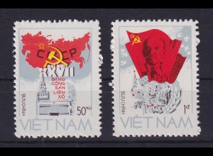 Vietnam 1986 Parteitag der KPdSU Mi.-Nr.1661-1662 postfrisch ohne Gummierung (*)