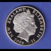 Neuseeland Silbermünze 1 $ Fußball-Weltmeisterschaft 2006 PP
