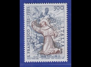 Italien 1982 Heiliger Franz von Assisi Ordensgründer Mi.-Nr.1787 **