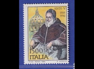 Italien 1985 Papst Sixtus V. Petersdom Rom Mi.-Nr.1919 **