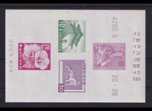 Südkorea 1959 Landestypische Motive Mi.-Nr. Block 133 postfrisch **