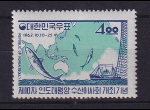 Südkorea 1962 Makrelen-Fischerei Mi.-Nr. 367 postfrisch **