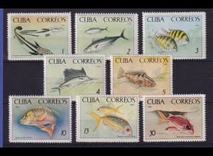 Kuba 1965 Fische Mi.-Nr. 1112-1119 postfrisch **