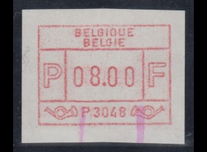 ATM Belgien ENDSTREIFEN-Rarität P3048 Endstück postfrisch UNIKAT ? 