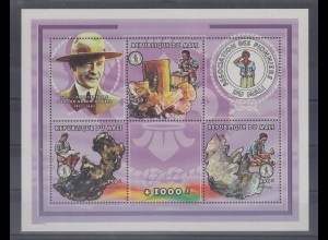 Mali 1997 Pfadfinder Baden-Powell Mi.-Nr. Block 123 postfrisch **