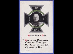 Deutsches Reich 1915 Postkarte Generaloberst von Kluck