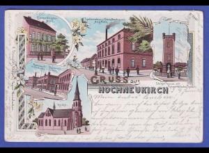 Deutsches Reich 1908 Ansichtskarte Hochneukirch Stadtansichten