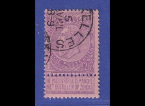 Belgien 1893 König Leopold II. 2 Fr Mi.-Nr. 59 gestempelt