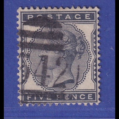 Großbritannien 1881 Queen Victoria 5 Pence Mi.-Nr. 62 gestempelt