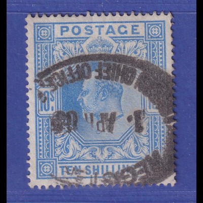 Großbritannien 1902 Edward VII. 10 Sh Mi.-Nr. 117 A gestempelt