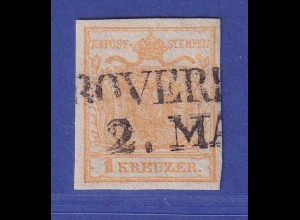 Österreich 1850 Wappen Mi.-Nr. 1 X a gestempelt gepr. PFENNINGER