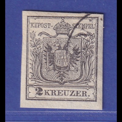 Österreich 1850 Wappen Mi.-Nr. 2 X a gestempelt geprüft PFENNINGER