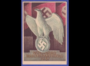 Dt. Reich 1937 NS-Propagandakarte Reichsparteitag So.-O Nürnberg