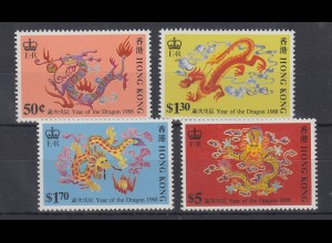 Hongkong 1988 Jahr des Drachen Mi.-Nr. 532-35 postfrisch **