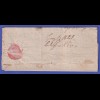 Baden 1825 Vorphila-Brief mit rotem Zweizeiler R.2.DONAUESCHINGEN
