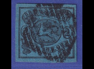 Braunschweig 1853 2 Sgr Mi.-Nr. 7a mit Stempel Nr. 8 gepr. u.a. PFENNINGER