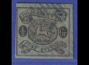 Braunschweig 1863 1/2 Sgr. Mi.-Nr. 10A gestempelt gepr. PFENNINGER