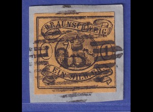 Braunschweig 1853 1Sgr. Mi.-Nr. 6b gestempelt Nr. 25 Jerxheim