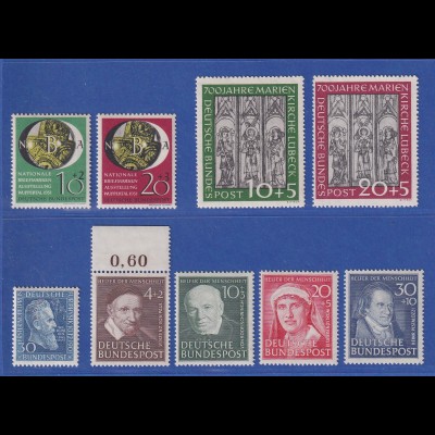 Bundesrepublik: Sonder-Briefmarken-Jahrgang 1951 postfrisch ! SONDERPREIS