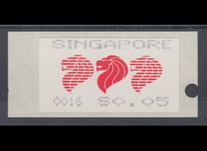 Singapur Almex-ATM 2. Ausgabe Wappenlöwe, Mi.-Nr. 2 **