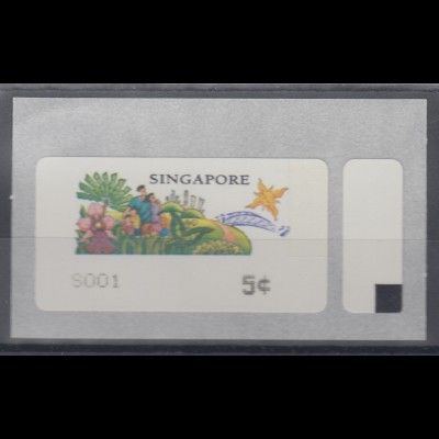 Singapur Metric-SAM-ATM Sunny Singapore , Mi.-Nr. 8 **